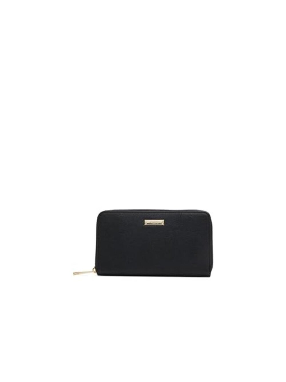 Womens Black Wallet Change Purse Compact Card Holder Clutch Organizer Bag